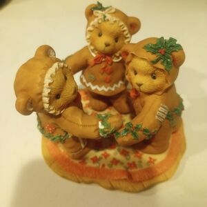 Adorable Bear Figurine Trio